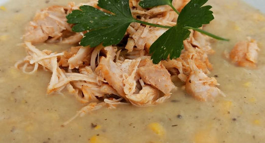 Chicken, Corn And Cauliflower Soup