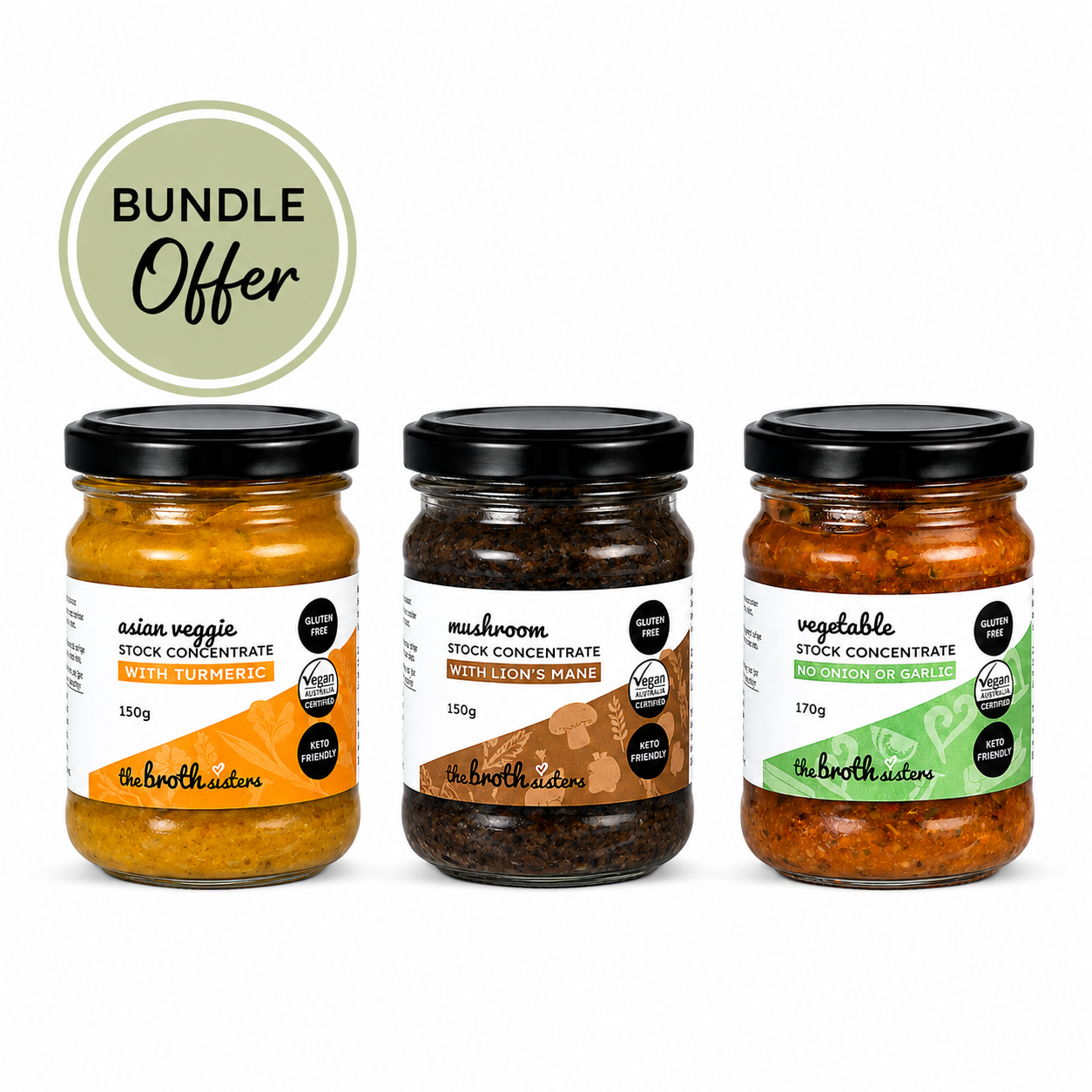 Vegetable Stock Concentrate Trio