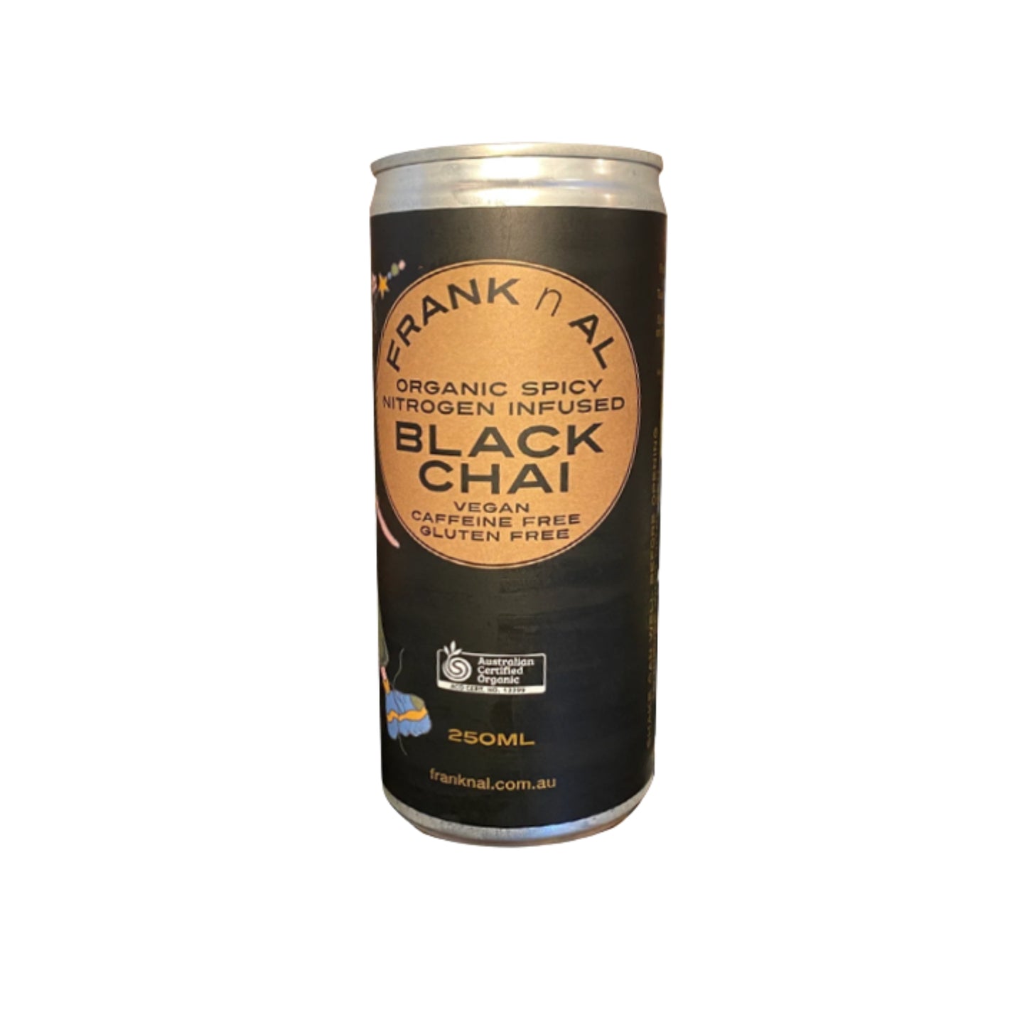 Refreshing black chai soft drink, low calorie, less than 0.4g sugar per can.