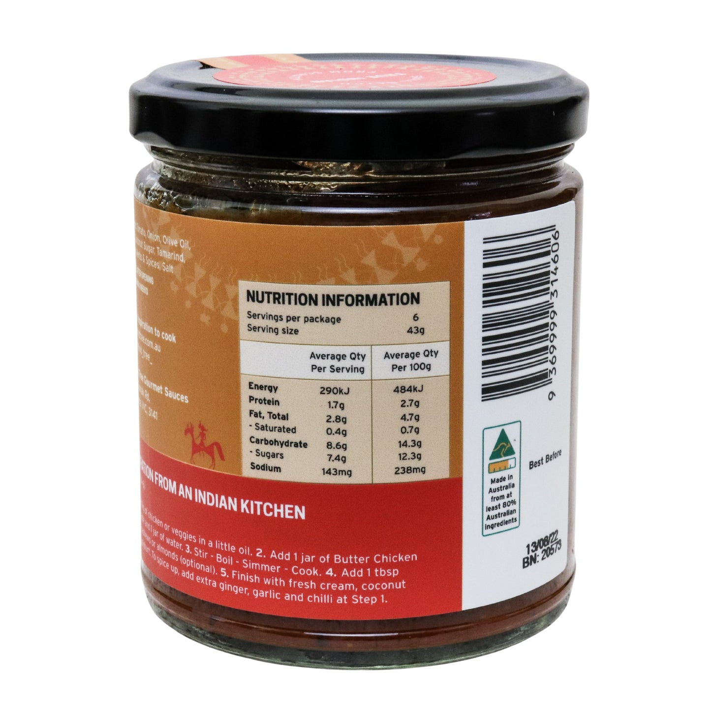 All-natural, mildly spiced curry paste inspired by Delhi’s classic butter chicken, perfect for home cooking