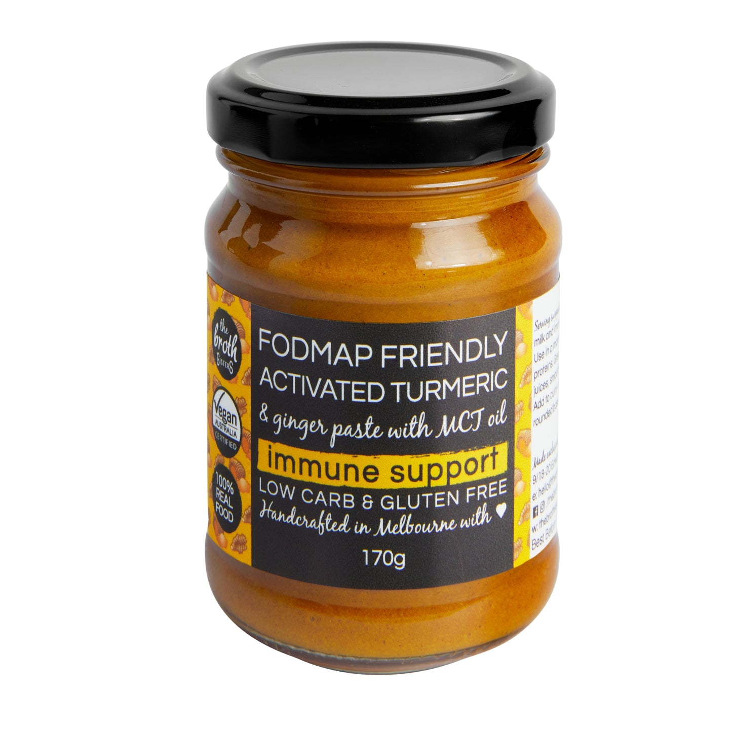 Turmeric & ginger paste, nutrient-rich & versatile, 33 serves per jar