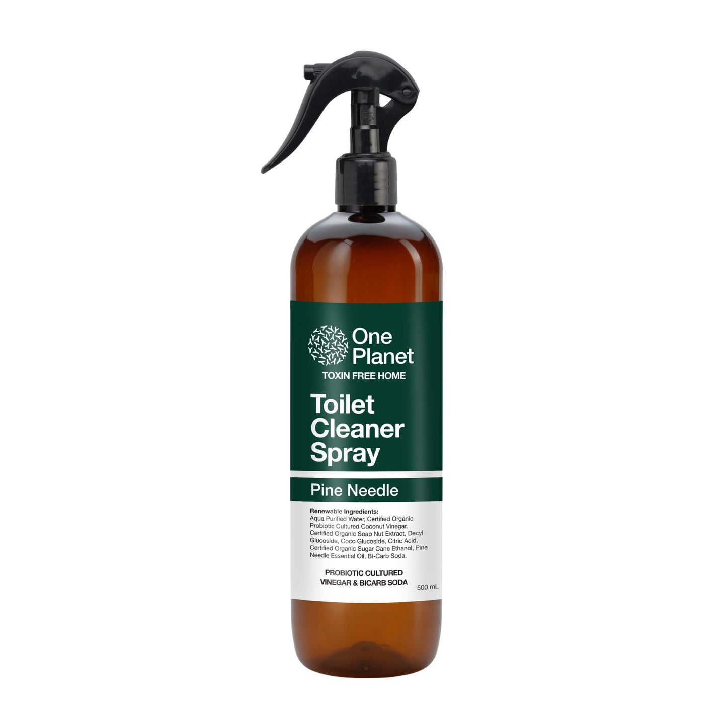 One Planet Toilet Cleaner Spray bottle on a white background