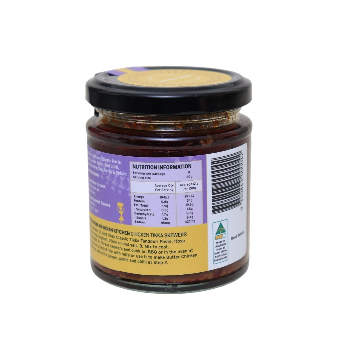 Authentic Tandoori Flavours – Rich North Indian spices, bold aroma, 9 serves, crafted for traditional tandoori dishes.