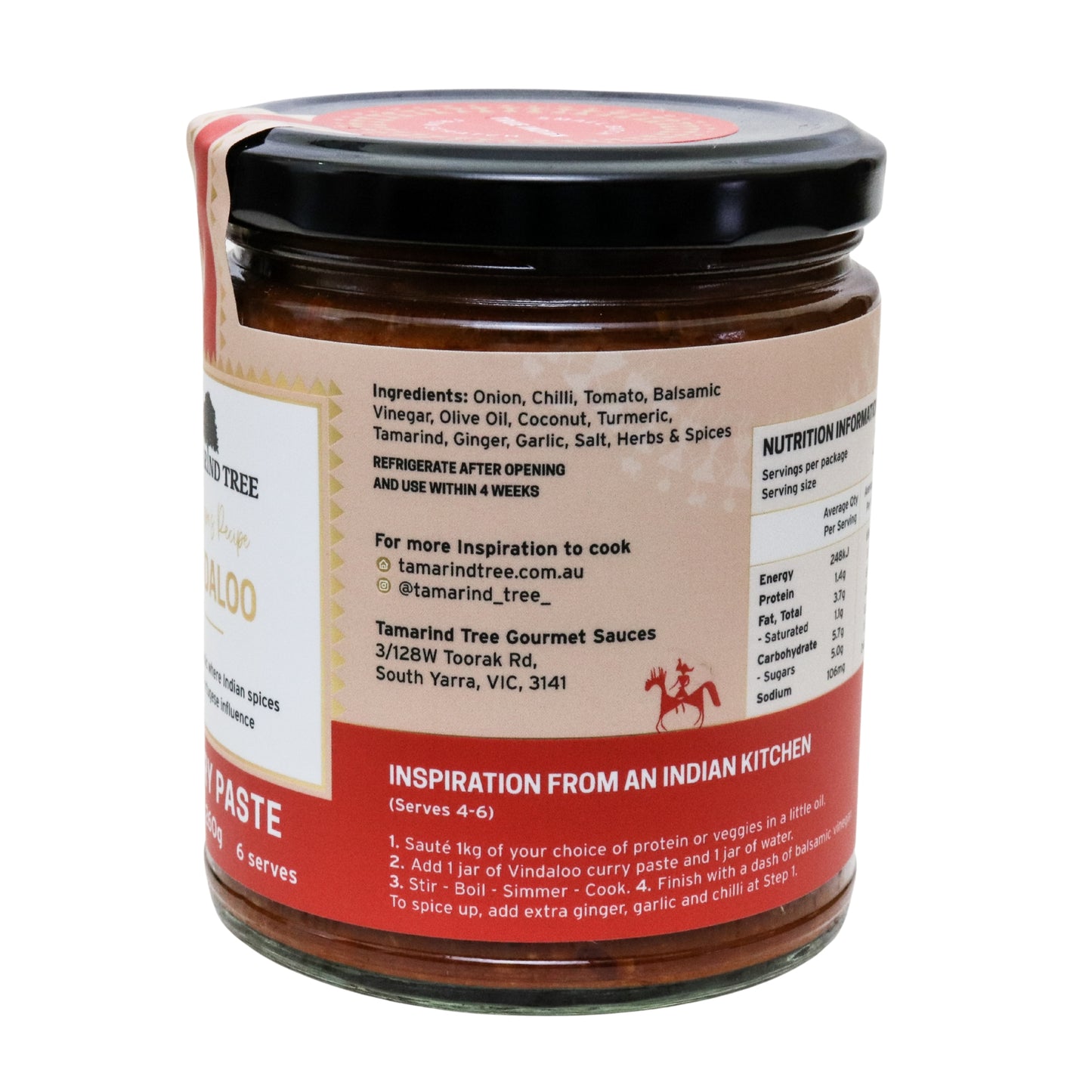 Spicy Vindaloo curry paste with bold Portuguese and Indian flavours.