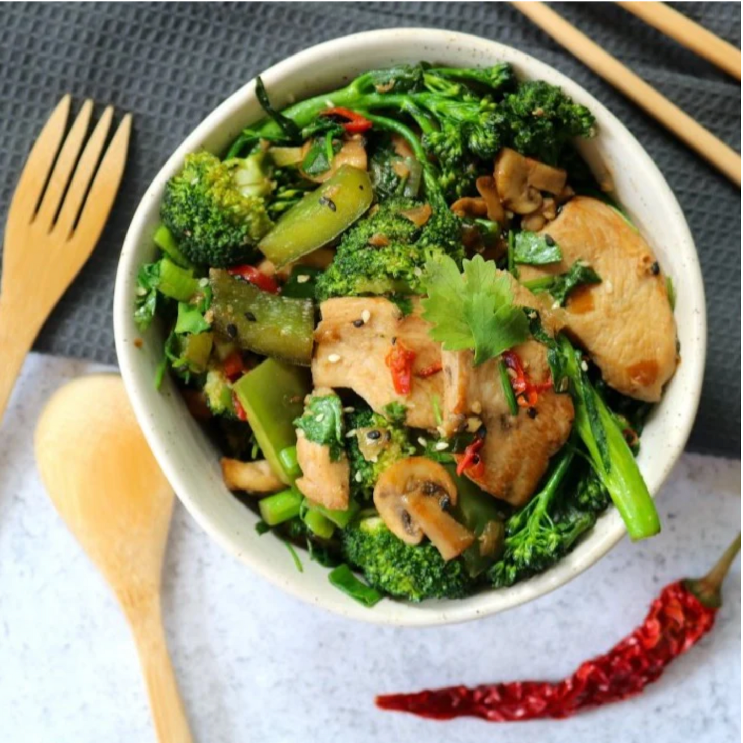Asian greens spice mix, bold flavour seasoning for vegetables, 100g