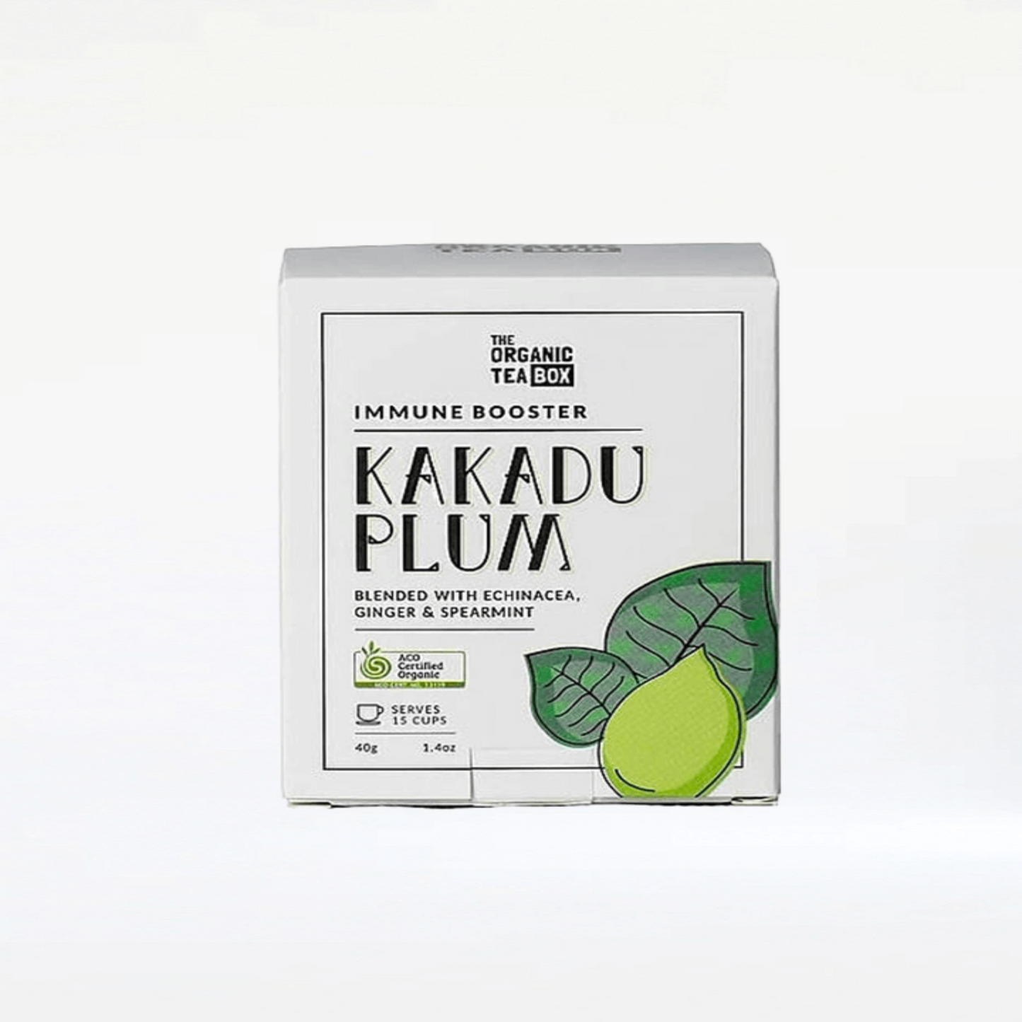 Immune boost tea with Kakadu plum, ginger & spearmint, 15 cups