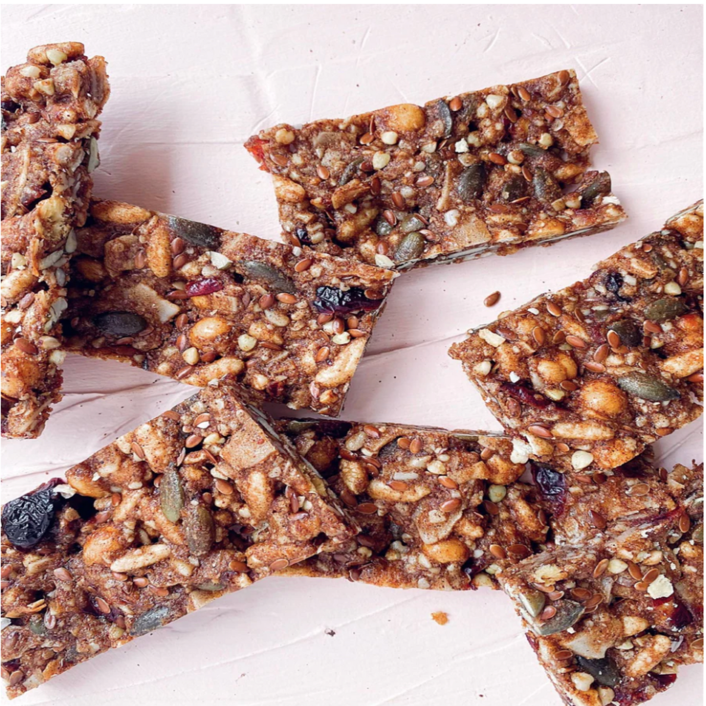 Organic cinnamon almond bars, handcrafted, lightly sweet, gluten-free