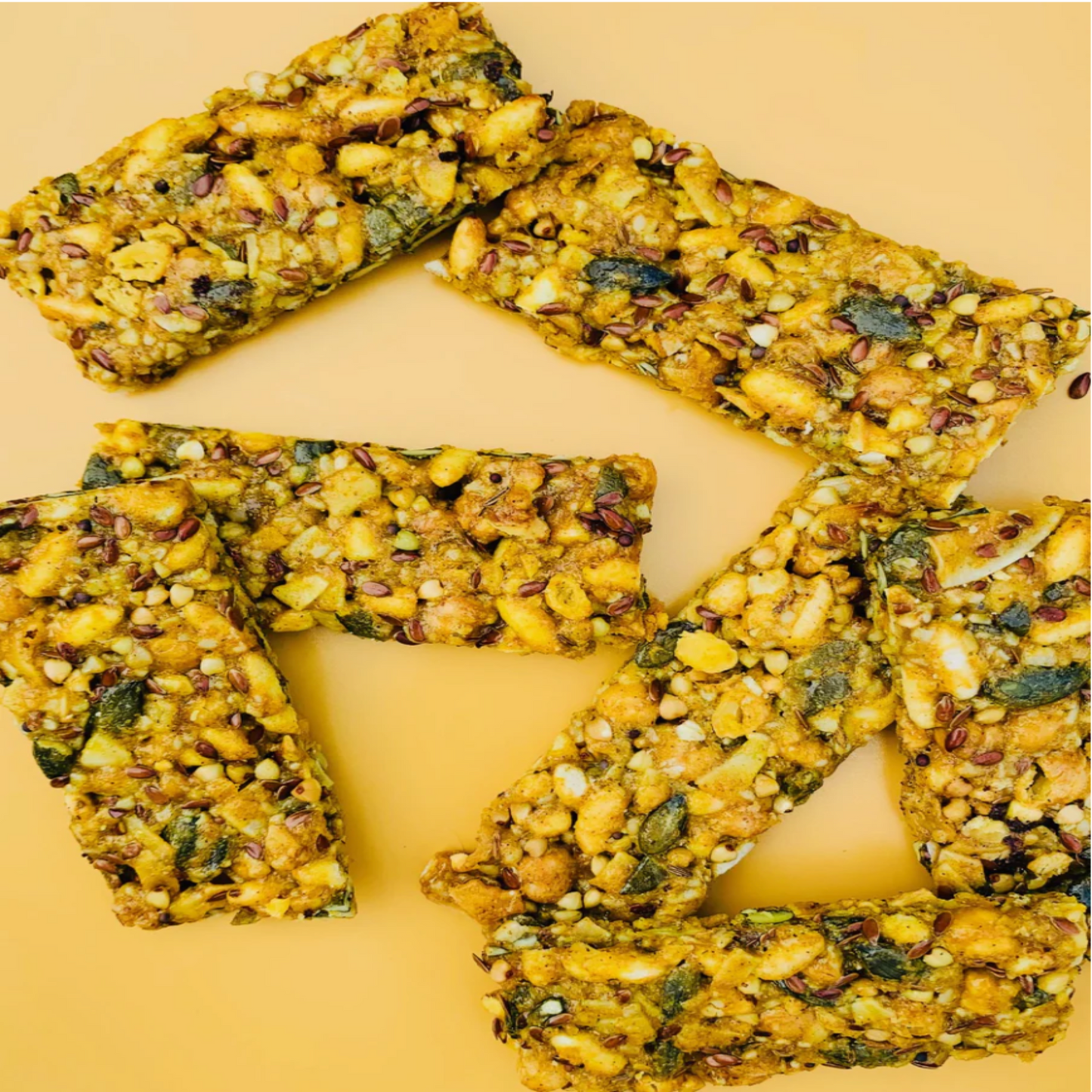 Turmeric Darl Bars, 5-pack, savoury muesli bars with organic spices