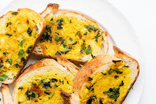 Golden Turmeric Garlic Bread: A Healthy Twist on Classic Sourdough