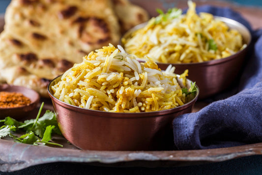 Persian Herb Rice with a Crunchy Golden Crust