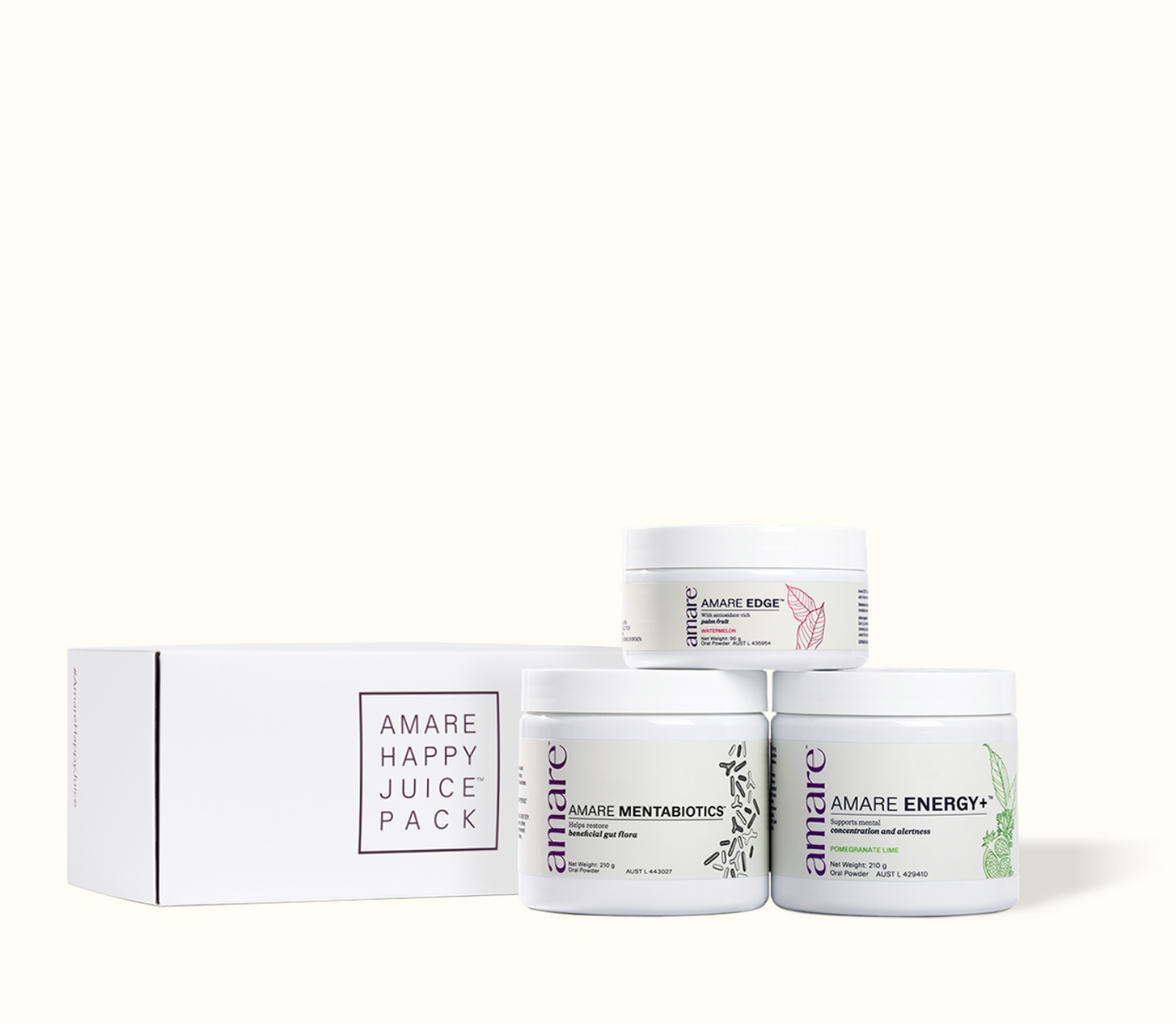 Amare Happy Juice™ Pack (Watermelon Edge, Pomegranate & Lime Energy)