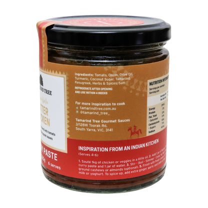 Delicious butter chicken paste with no artificial colours, flavours, or preservatives, crafted for rich and satisfying meals.