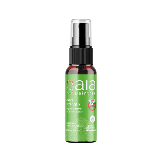 Spray bottle with green label on a white background