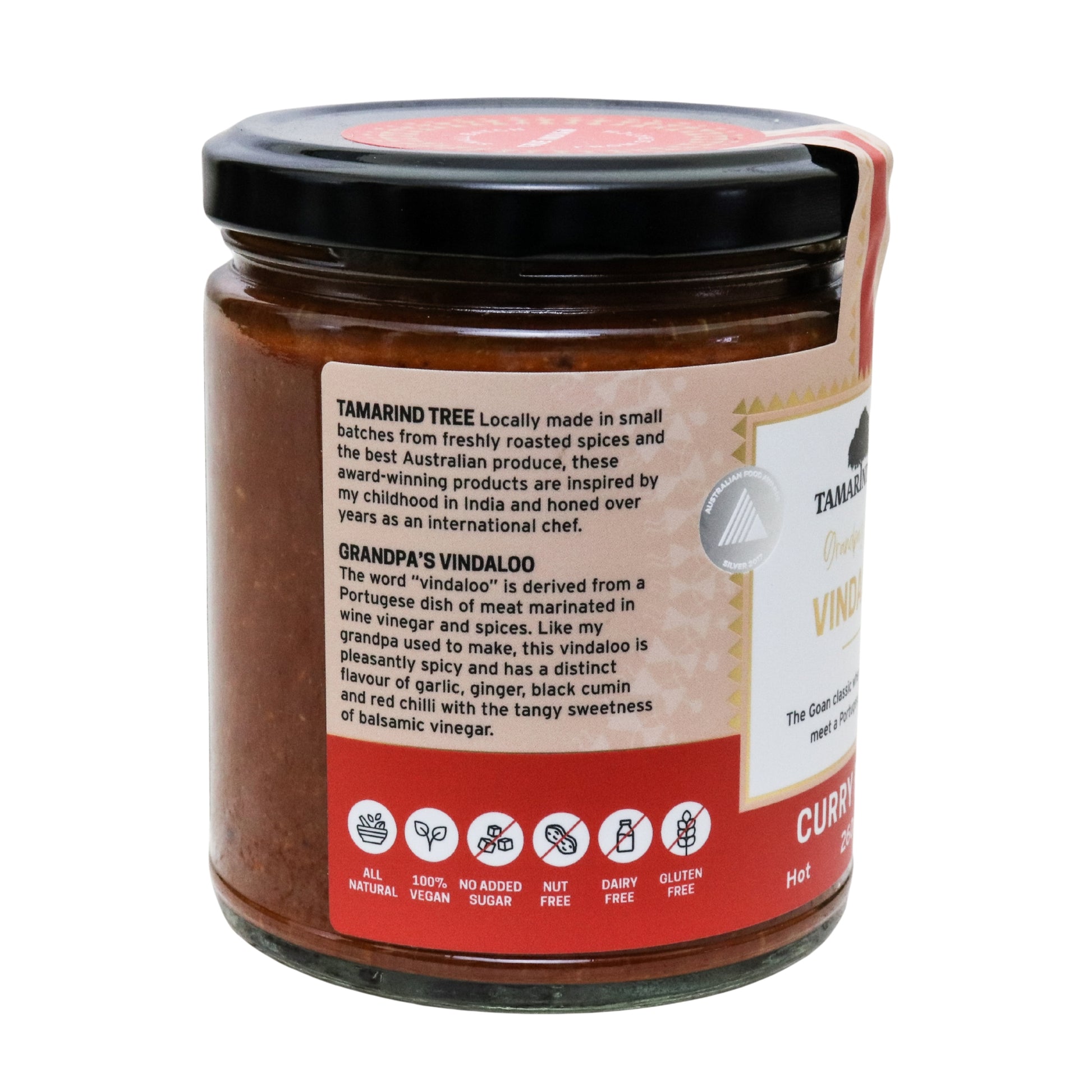  Authentic Vindaloo curry paste – nut-free, dairy-free, and seed oil-free.