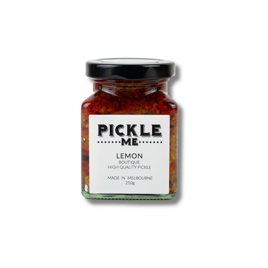 Zesty lemon pickle with aromatic spices for bold, balanced flavours