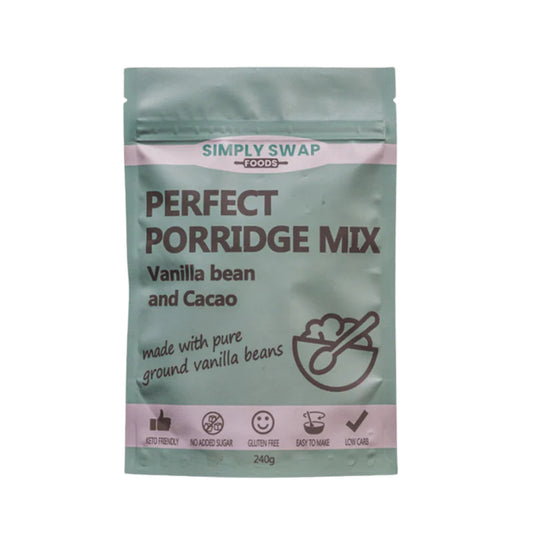 Low Carb Porridge – Vanilla & Cacao, Keto-Friendly, Healthy Breakfast
