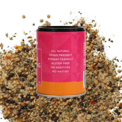 Herb and spice salad dressing mix, zesty lemon and tomato, 100g pouch
