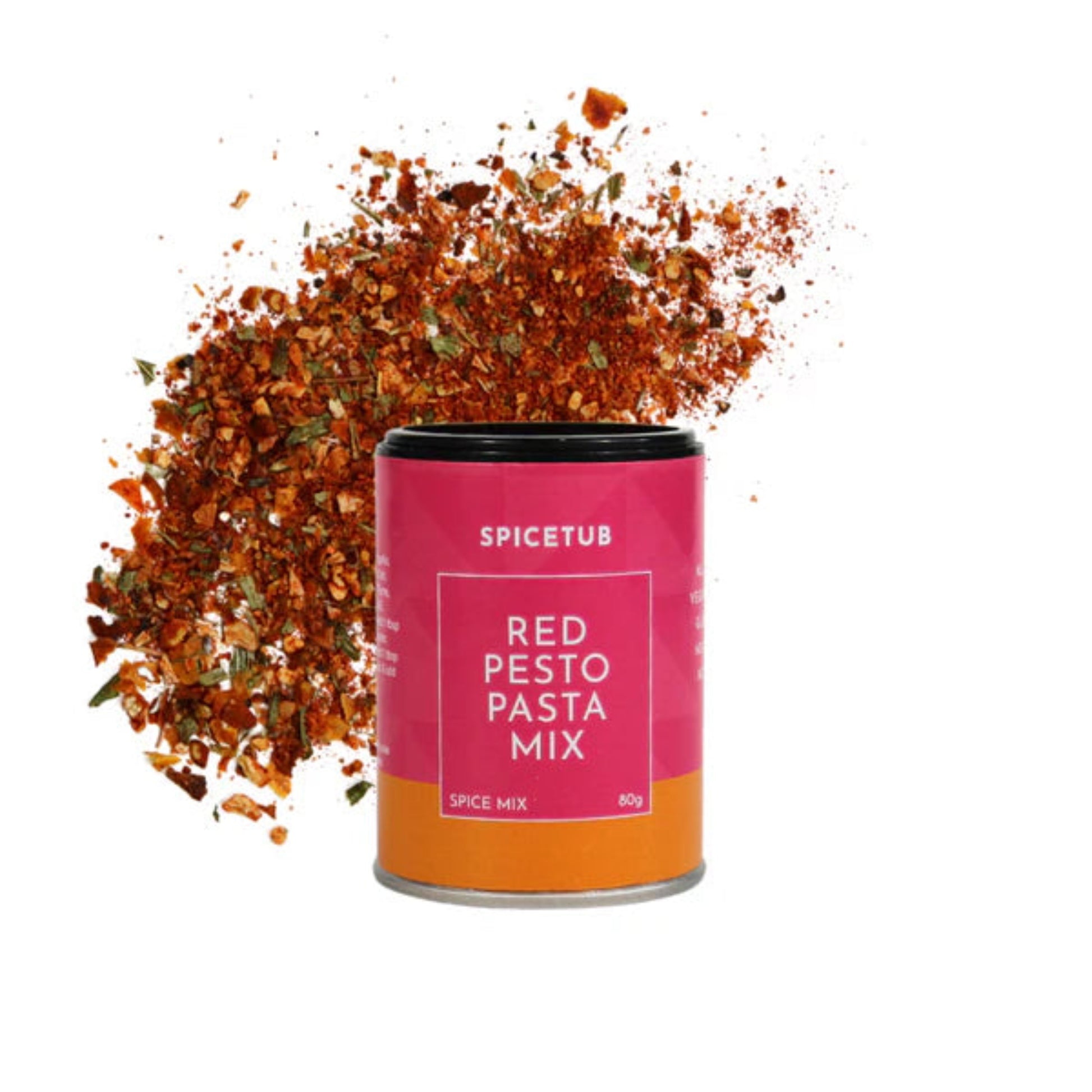 Red pesto pasta mix with tomatoes, paprika, and garlic for rich flavour.