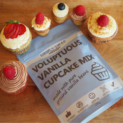 Low Carb Vanilla Cupcake Mix – Keto-Friendly, Sugar-Free, Easy to Bake