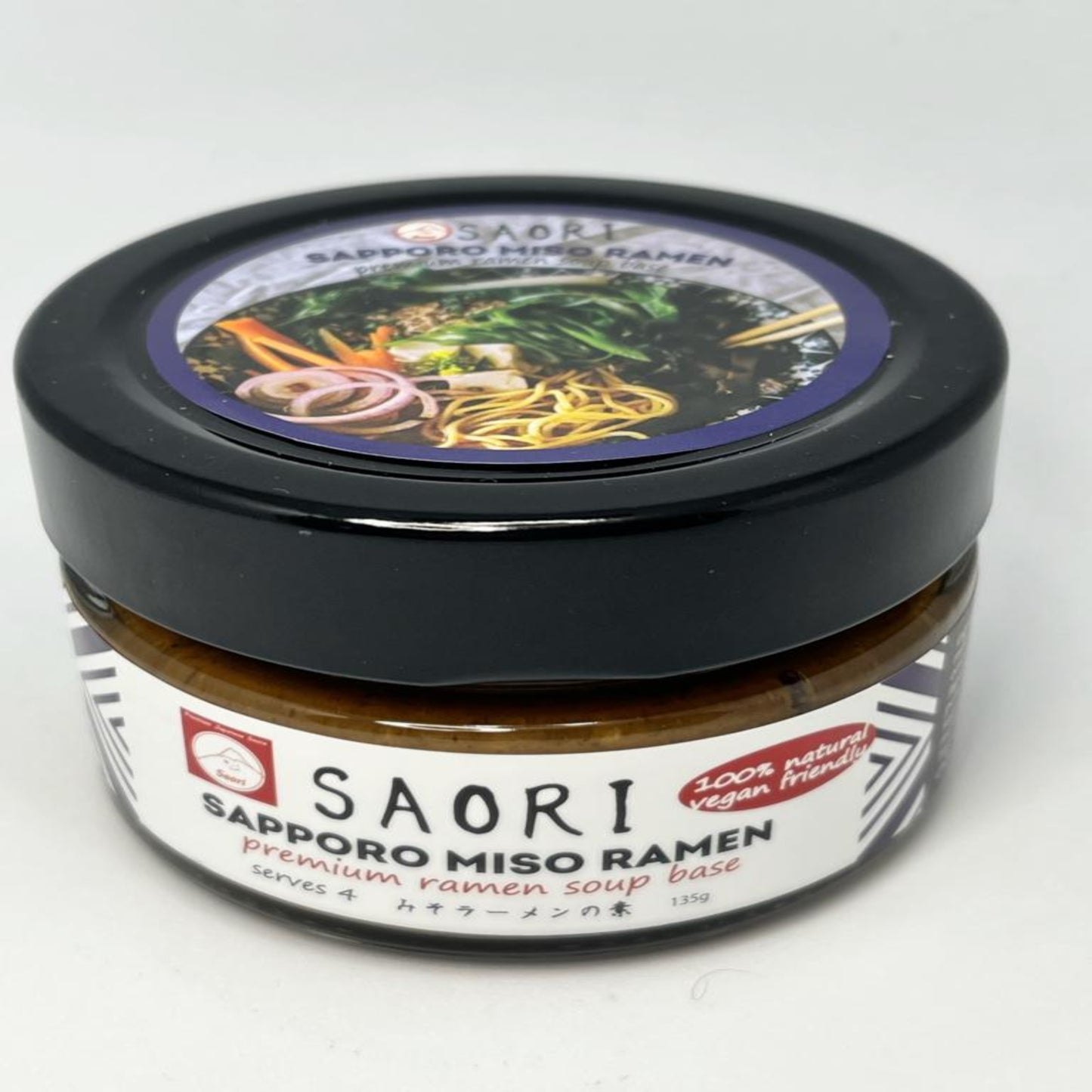 Authentic miso ramen soup base, 4 servings, vegan-friendly, made in AUS