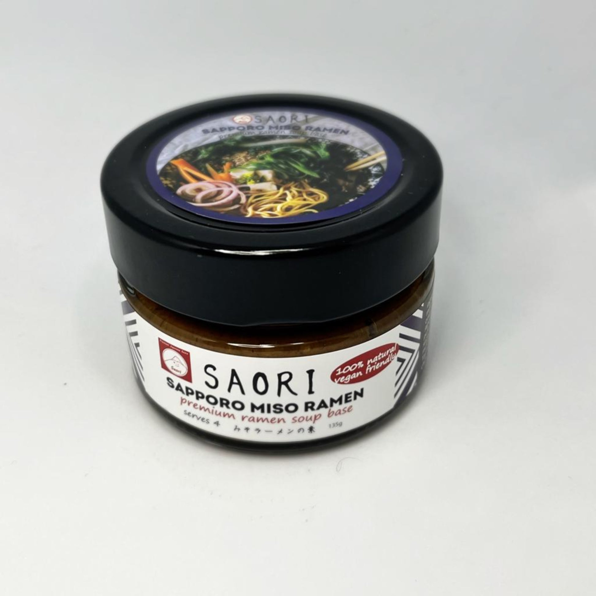 Authentic miso ramen soup base, 4 servings, vegan-friendly, made in AUS