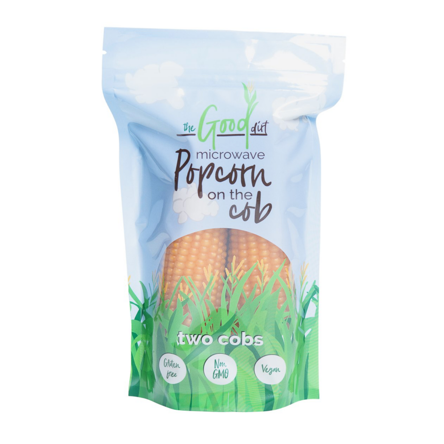 All-natural popcorn on the cob, sun-dried, ready to pop, 100% Aussie-grown.
