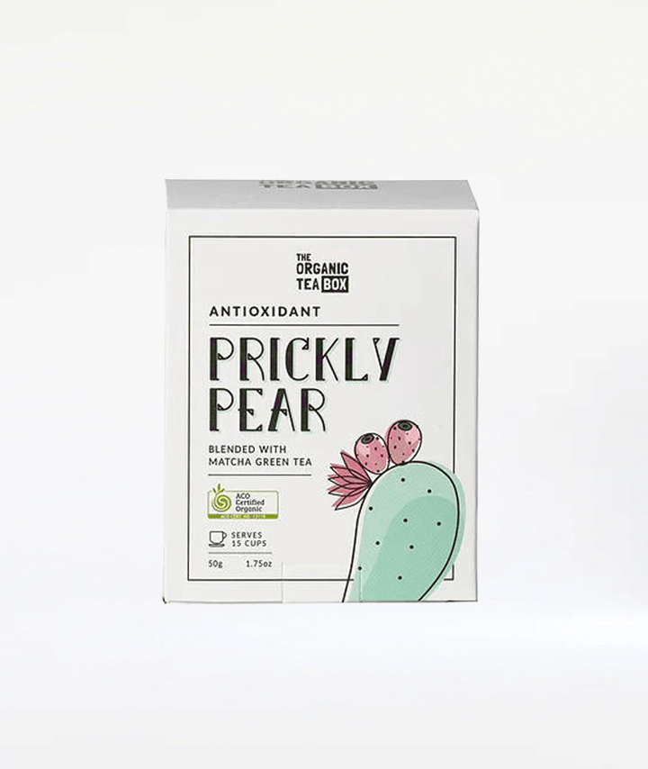 The Organic Tea Box ANTIOXIDANT - Prickly Pear & Matcha Green Tea 50g